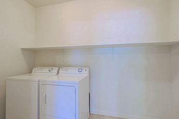 Full size washer/dryer in unit